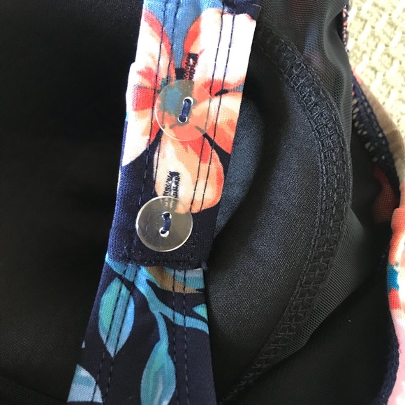 ROXANNE | blue floral one piece swimsuit 16/40DD - Picture 5 of 6